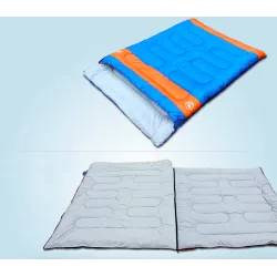 Sac de couchage double - avec fermeture éclair - chaud - imperméable