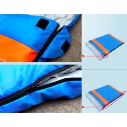 Sac de couchage double - avec fermeture éclair - chaud - imperméable