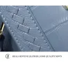 Elegante schoudertas - echt leer - steenpatroonHandtassen