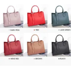 Luxe dames schoudertas - echt leerHandtassen
