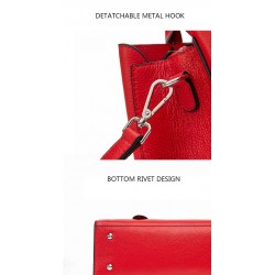 Luxurious women's shoulder bag - genuine leather