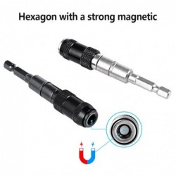 Magnetic Screw Drill Bit Adjustable Magnetic Pivoting Tip Holder 1/4" Hex Shank Electric Screwdriver Drill Extensions Adapter