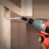 Wiertło magnetyczne - regulowane - obrotowy uchwyt końcówki - chwyt sześciokątny 1/4" - przedłużenie - adapterŚrubokręty