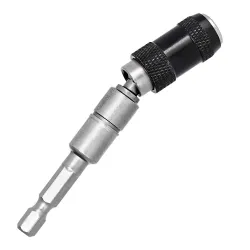 Wiertło magnetyczne - regulowane - obrotowy uchwyt końcówki - chwyt sześciokątny 1/4" - przedłużenie - adapterŚrubokręty