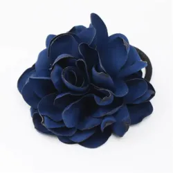 Elegantes elastisches Haarband - mit großer Rose