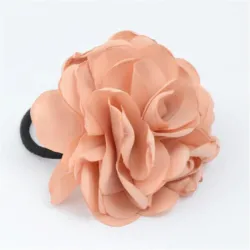 Elegante elastische haarband - met grote roosHaarspelden