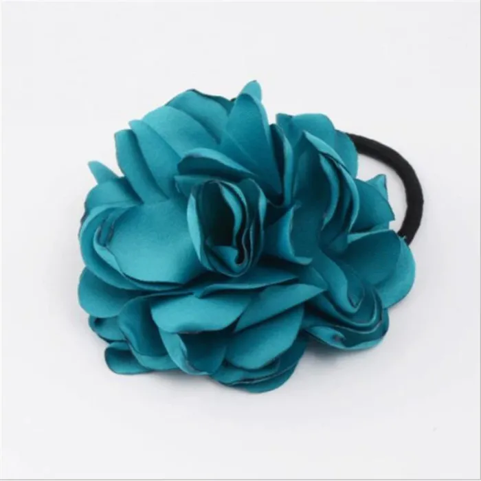 Elegante elastische haarband - met grote roosHaarspelden