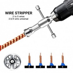 Automatic wire stripper - cable peeling - twisting connector