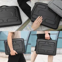 Twarda obudowa ochronna - pokrowiec na laptopa - z uchwytem - wodoodporna - 13" / 14" / 15,6" / 17"Ochrona
