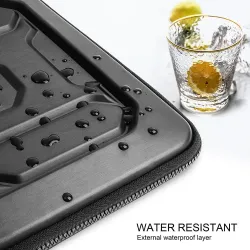 Protective hard shell - laptop sleeve - with handle - waterproof - 13" / 14" / 15.6" / 17"