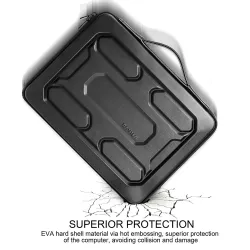 Protective hard shell - laptop sleeve - with handle - waterproof - 13" / 14" / 15.6" / 17"