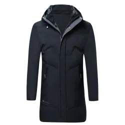 Luxe warme winterjas - lange parka - met capuchon - eendendonsJassen