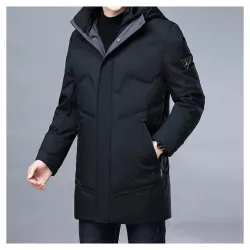 Luxe warme winterjas - lange parka - met capuchon - eendendonsJassen