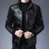 Fashionable short jacket - shiny down winter windbreaker
