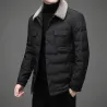 Modieus warm kort jack - donzen windjack - met afneembare bontkraagJassen