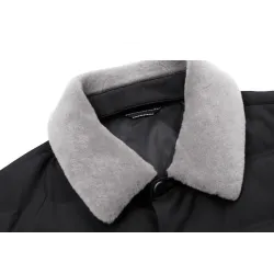 Modieus warm kort jack - donzen windjack - met afneembare bontkraagJassen