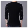 Hoodies & SudaderaFashionable warm sweater - slim fit - geometric lines print