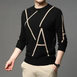 Elegante gebreide trui - grote letterprintHoodies & Sweaters