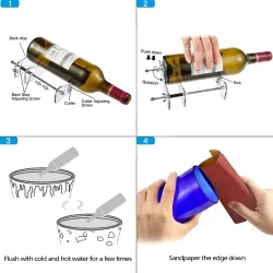 Glass bottle cutter - cutting tool