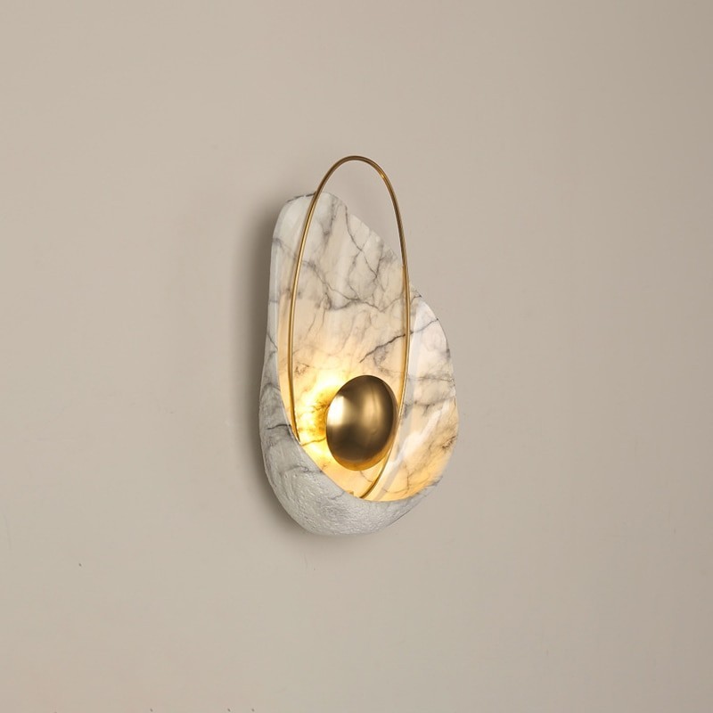Modern resin wall lamp - LED - shell shape