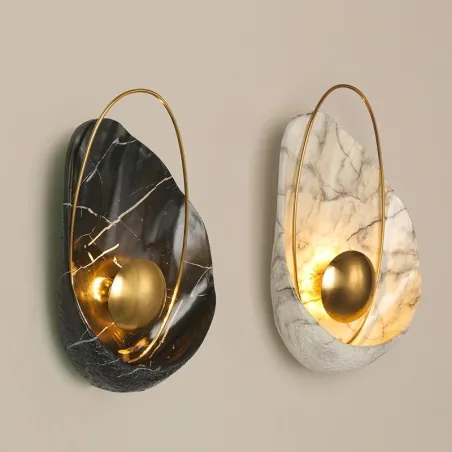 Modern resin wall lamp - LED - shell shape