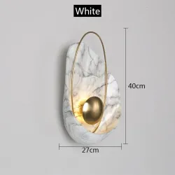 Modern resin wall lamp - LED - shell shape