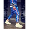 Fashionable sports tracksuit - sweatshirt with a zipper / long pants - slim fit - 3D printing