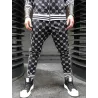 Modieus sport trainingspak - sweatshirt met rits / lange broek - slim fit - 3D printenBroeken