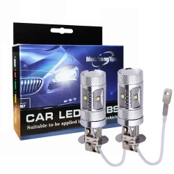 H3 30W CREE LED -bilbelysning 1400 Lumen - glödlampor - 2 st