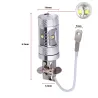 H3 30W CREE LED feux de voiture 1400 Lumen - ampoules - 2 pièces