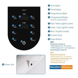 Maska na twarz LED PDT - terapia światłem - napinanie / odmładzanie / usuwanie ciemnych plam - 7 kolorówMaski na usta