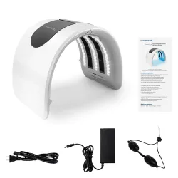 PDT LED-Gesichtsmaske - Lichttherapie - Hautstraffung / Verjüngung / Entfernung von dunklen Flecken - 7 Farben