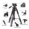 Z666 - professioneel aluminium camerastatief - draagbaar - met Pan head - voor Canon DSLR cameraStatieven en standaarden