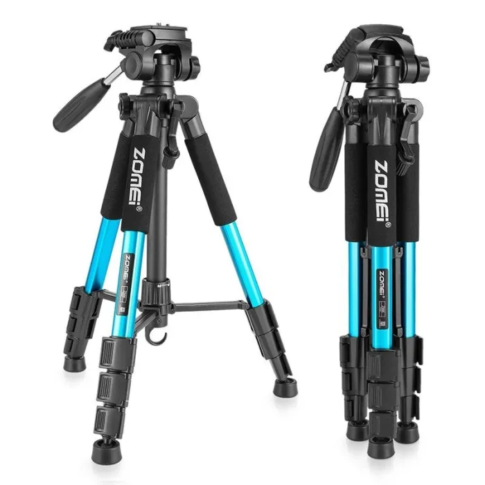 Z666 - professioneel aluminium camerastatief - draagbaar - met Pan head - voor Canon DSLR cameraStatieven en standaarden