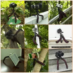 Mini statief octopus - flexibele spinpoten - voor camera / telefoon / GoPro / Canon / Nikon / Sony / DSLRHouders