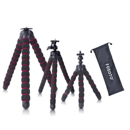 Mini stativ blæksprutte - fleksible edderkoppeben - til kamera / telefon / GoPro / Canon / Nikon / Sony / DSLR