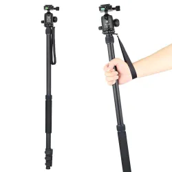 Professionelles hohes Stativ - Einbeinstativ - Stativ - Fast Flip Lock - CNC 36mm Kugelkopf - für DSLR Kamera - 201cm