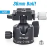 EB36 - tripod ball head - low profile - quick release plate - 15kgTripods & stands