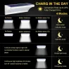 Iluminación solarLuz solar LED 24/48/60 - sensor de movimiento por radar - lámpara de pared de aluminio - resistente al agua