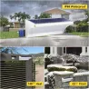 Iluminación solarLuz solar LED 24/48/60 - sensor de movimiento por radar - lámpara de pared de aluminio - resistente al agua