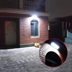 Iluminación solarLuz solar LED 24/48/60 - sensor de movimiento por radar - lámpara de pared de aluminio - resistente al agua