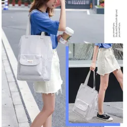 Borsa a mano alla moda - zaino per laptop - con porta di ricarica USB - impermeabile