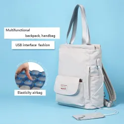 Stijlvolle handtas - laptoprugzak - met USB-oplaadpoort - waterdichtHandtassen