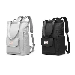 Stylische Handtasche - Laptop-Rucksack - mit USB-Ladeanschluss - wasserdicht