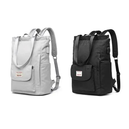 Stylish handbag - laptop backpack - with USB charging port - waterproof