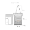Stylish handbag - laptop backpack - with USB charging port - waterproof