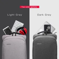Fashionable multifunction backpack - with USB charging port - bag for 13" / 15" laptop