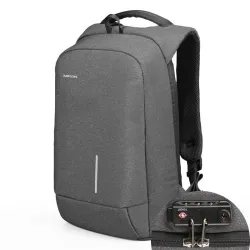 Fashionable multifunction backpack - with USB charging port - bag for 13" / 15" laptop