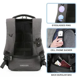 Sac à dos multifonction à la mode - avec port de chargement USB - sac pour ordinateur portable 13" / 15"
