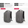 Fashionable multifunction backpack - with USB charging port - bag for 13" / 15" laptop